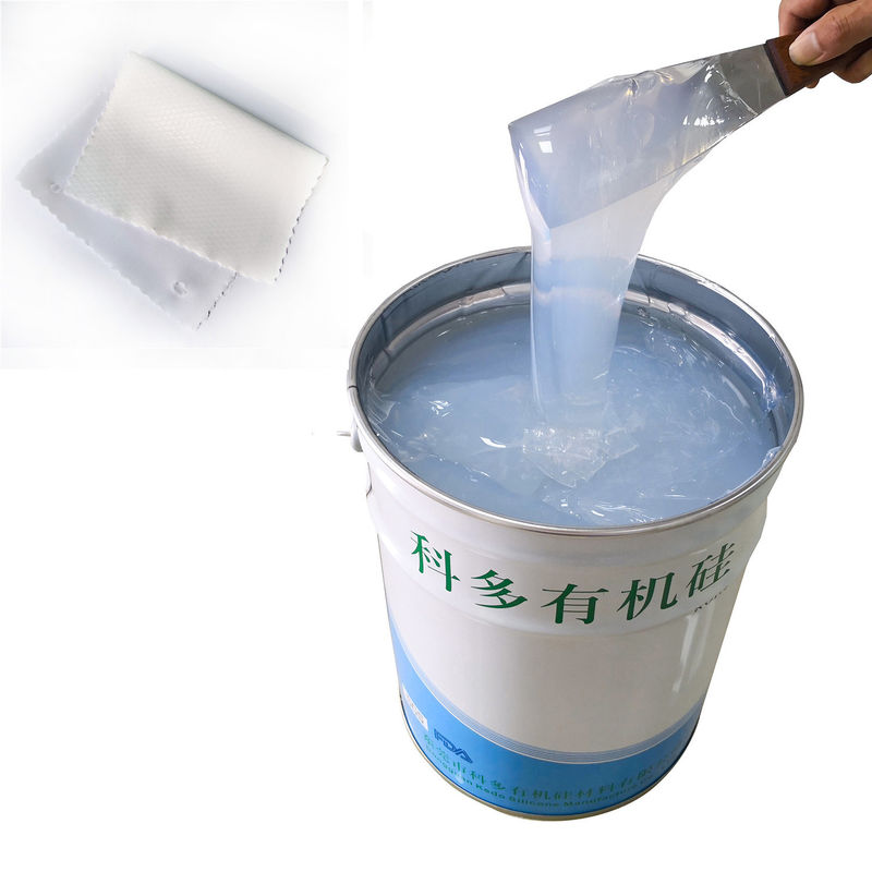 OEKO Tex Low Viscosity 20kg Elastic Silicone Rubber For Base Coating